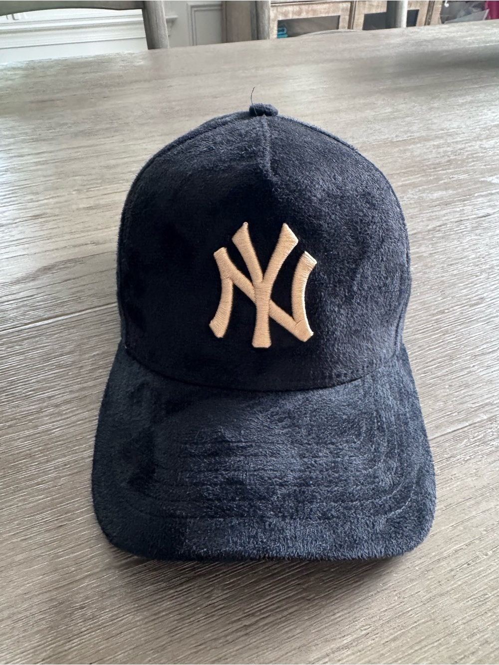 New Era Kids Cap in Navy with Cream NY Logo